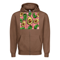 Chestnut avacado pink tumbler Zipper Hoodie - BarkalooDesign