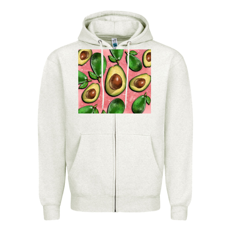 Avacado Pink Tumbler Zipper Hoodie by BarkalooDesign | Teevron