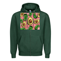 Sports Green avacado pink tumbler Zipper Hoodie - BarkalooDesign