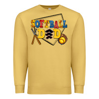 Antique Gold softball dad Premium Sweatshirt - AdoDesignShop