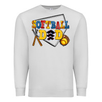 Dove Grey softball dad Premium Sweatshirt - AdoDesignShop