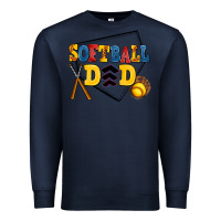 Navy softball dad Premium Sweatshirt - AdoDesignShop