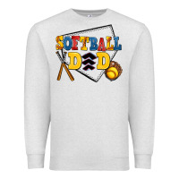Oatmeal Heather softball dad Premium Sweatshirt - AdoDesignShop