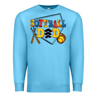 Ocean Blue softball dad Premium Sweatshirt - AdoDesignShop