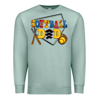 Seafoam softball dad Premium Sweatshirt - AdoDesignShop