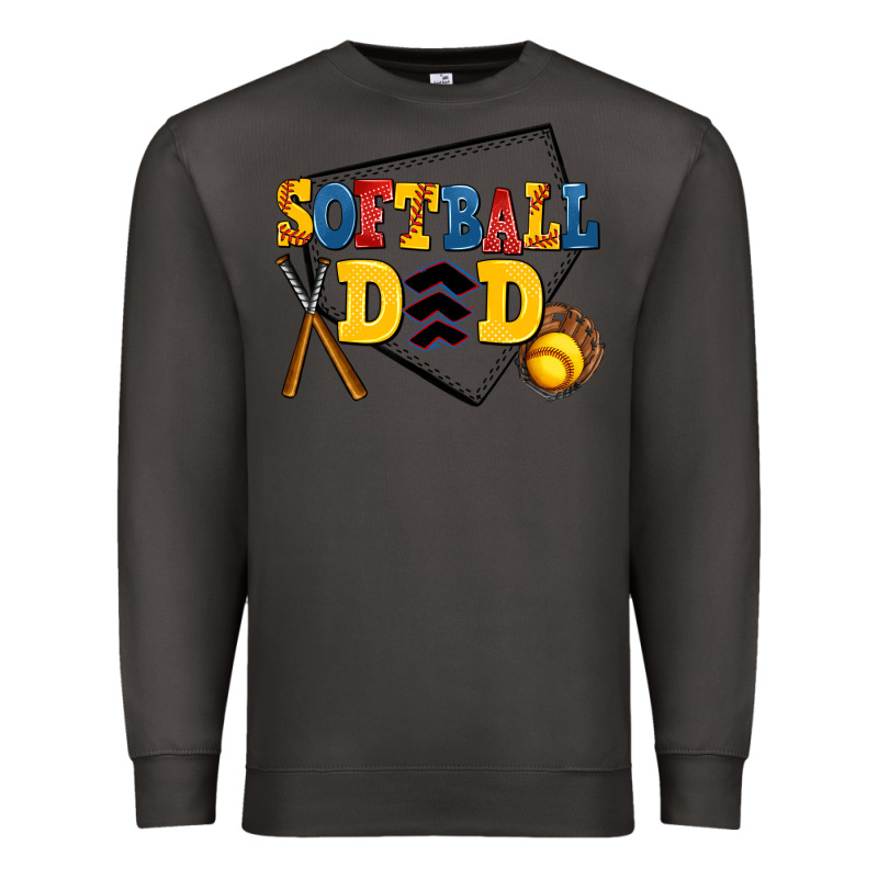 Softball Dad Premium Sweatshirt by AdoDesignShop | Teevron