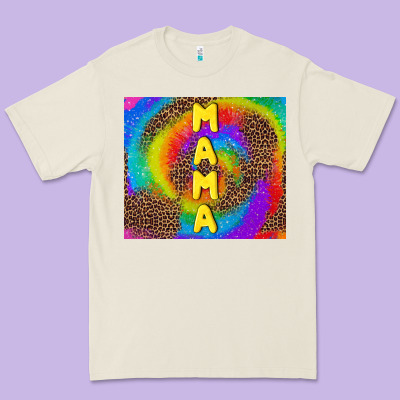 Mama Tie Dye Premium Tee Designed By Tumblerdesignbyshophia
