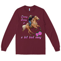 Burgundy classy sassy & a bit bad assy Long Sleeve Tee - RanaPortraitStore