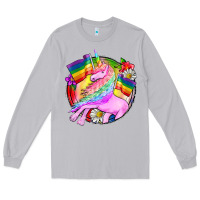 Moon Dust Pride unicorn Long Sleeve Tee - FaDigitalArtStudio
