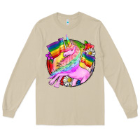 Mushroom Pride unicorn Long Sleeve Tee - FaDigitalArtStudio