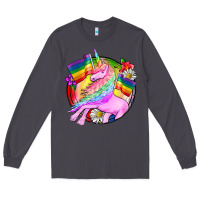 Smoke Pride unicorn Long Sleeve Tee - FaDigitalArtStudio