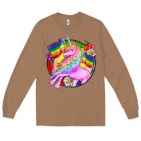 Toasted Coconut Pride unicorn Long Sleeve Tee - FaDigitalArtStudio
