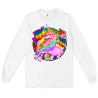 White Pride unicorn Long Sleeve Tee - FaDigitalArtStudio