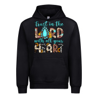 Black trust in the lord with all your heart Urban Hoodie - JahusDesignShop
