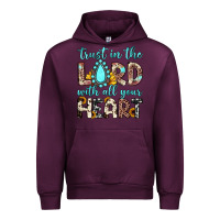 Mauve Wine trust in the lord with all your heart Urban Hoodie - JahusDesignShop