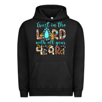 Pigment Black trust in the lord with all your heart Urban Hoodie - JahusDesignShop