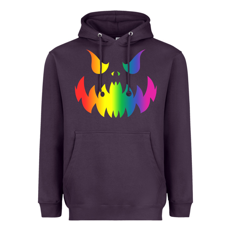 Halloween Gay Lesbians Pride Pumpkin Lgbt Pride Heavyweight Hoodie by maiPhamDesign | Teevron