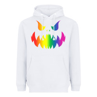 White halloween gay lesbians pride pumpkin lgbt pride Heavyweight Hoodie - maiPhamDesign
