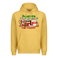 Antique Gold amiju sweating cause im bored Premium Hoodie - CowhideDigitalArt