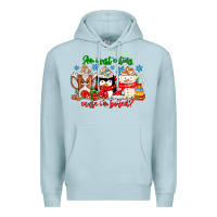 Blue Mist amiju sweating cause im bored Premium Hoodie - CowhideDigitalArt