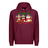 Burgundy amiju sweating cause im bored Premium Hoodie - CowhideDigitalArt