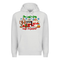 Dove Grey amiju sweating cause im bored Premium Hoodie - CowhideDigitalArt
