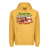 Mustard amiju sweating cause im bored Premium Hoodie - CowhideDigitalArt