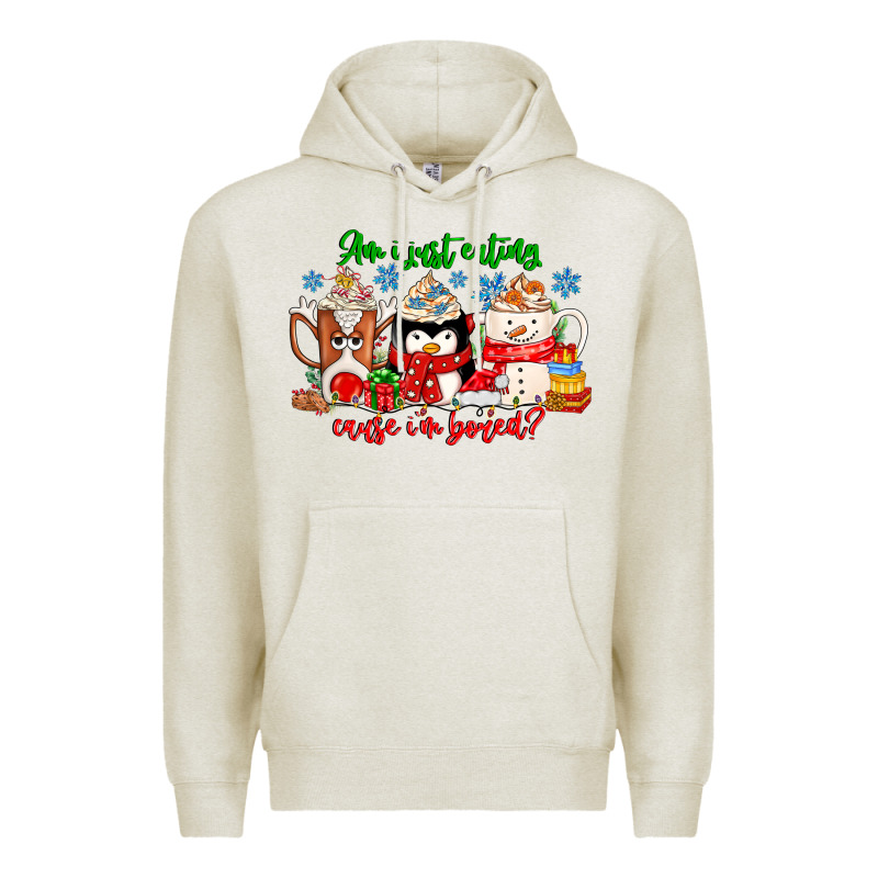 Amiju Sweating Cause Im Bored Premium Hoodie by CowhideDigitalArt | Teevron