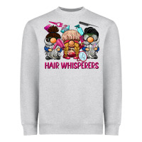 Heather Grey hair whisperers Heavyweight Sweatshirt - BarkalooDesign