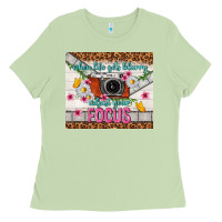 Matcha when life gets blurry adjust your focus Ladies Tee - TumblerDesignByShophia