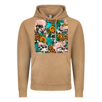 Vintage Camel american yorkshire pig seamless pattern Vintage Hoodie - FaDigitalArtStudio