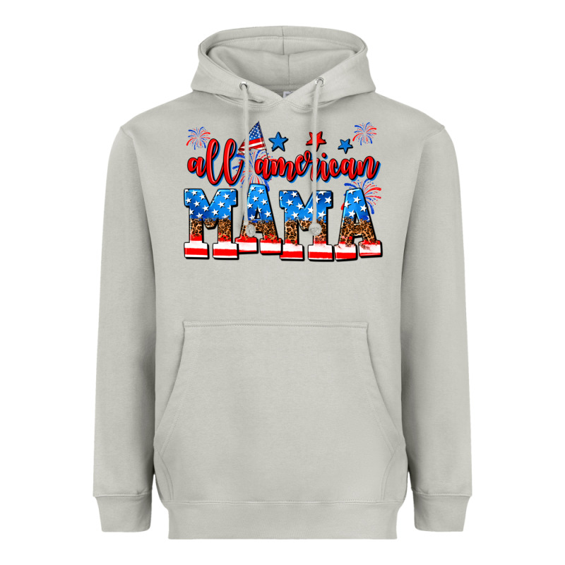 All American Mama Heavyweight Hoodie by AdoDesignShop | Teevron