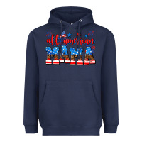 Navy all american mama Heavyweight Hoodie - AdoDesignShop