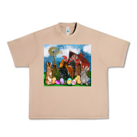 Burro Farm animals 20oz Urban Heavy Tee - OliviaCreatesArt
