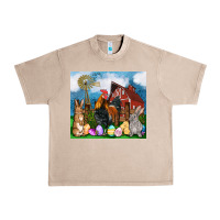 French Oak Farm animals 20oz Urban Heavy Tee - OliviaCreatesArt