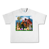 Lunar Rock Farm animals 20oz Urban Heavy Tee - OliviaCreatesArt