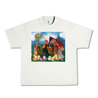Pistachio Farm animals 20oz Urban Heavy Tee - OliviaCreatesArt
