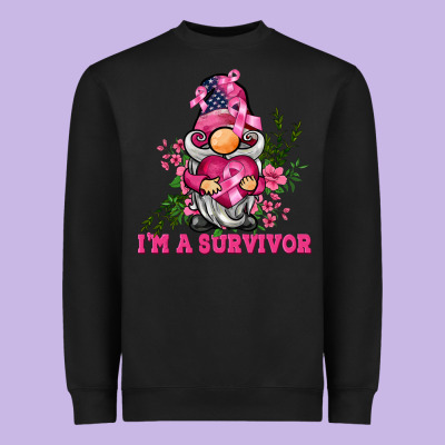 I'm A Survivor Gnome Heavyweight Sweatshirt Designed By Barkaloodesign