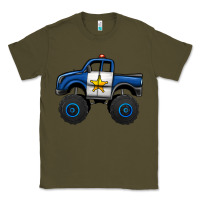 Army Green police car monster truck Classic Tee - Jasminsmagicworld