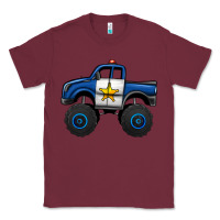 Burgundy police car monster truck Classic Tee - Jasminsmagicworld