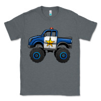 Charcoal Heather police car monster truck Classic Tee - Jasminsmagicworld