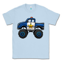 Dusty Blue police car monster truck Classic Tee - Jasminsmagicworld