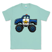 Seafoam police car monster truck Classic Tee - Jasminsmagicworld