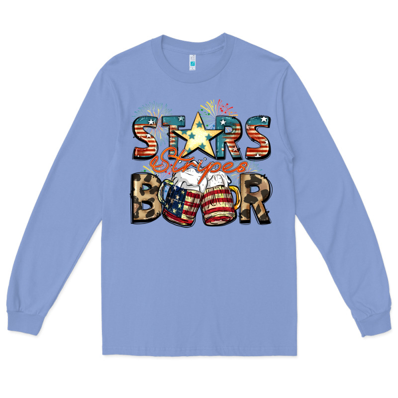 Stars Stripes Beer Long Sleeve Tee by FaDigitalArtStudio | Teevron