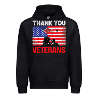 Black thank you veterans service patriot veteran day american flag t shirt Urban Hoodie - maiPhamDesign