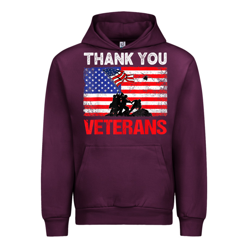 Thank You Veterans Service Patriot Veteran Day American Flag T Shirt Urban Hoodie by maiPhamDesign | Teevron