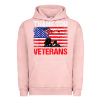 Pigment Salmon thank you veterans service patriot veteran day american flag t shirt Urban Hoodie - maiPhamDesign