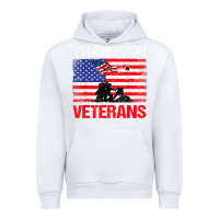 White thank you veterans service patriot veteran day american flag t shirt Urban Hoodie - maiPhamDesign