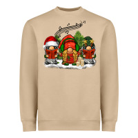 Mushroom Christmas choir gnomes Heavyweight Sweatshirt - BarkalooDesign