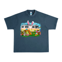 Midnight Navy Easter Day camper Urban Heavy Tee - OliviaCreatesArt